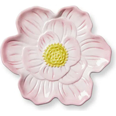 Tag Bloom Appetizer Plate Pink Earthenware Spring
