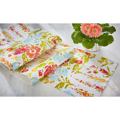 Tag Bloom + Blossom Multicolor Cotton Table Runner 72" X 14.5"