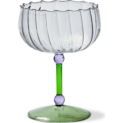 Tag Bloom Coupe Glass Green Glass Spring In Multi