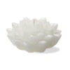 Tag Blossom Flower Shaped White Paraffin Wax Candle 2.5 Hours In White