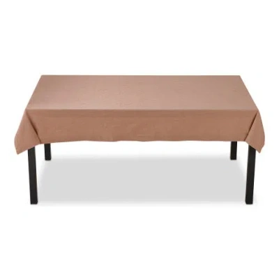 Tag Blush Cotton Slub Tablecloth For Dining And Events Everyday Use In Neutral