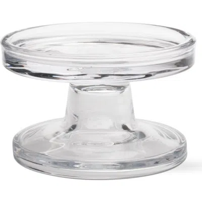 Tag Bobbin Reversible Glass Candle Holders For Everyday Use In Transparent