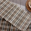 Tag Bodhi Plaid Water Hyacinth Table Runner Gray Polyester Easy Care In Brown