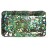 Tag Botanica Green Floral Print Melamine Serving Platter In Green