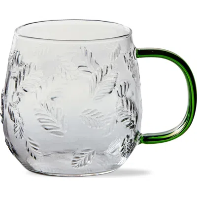 Tag Botanical Glass Mug Green Glass Everyday In Transparent