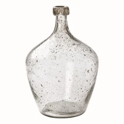 Tag Brooklyn Pebble Large Clear Glass Decorative Jug Vase In Transparent
