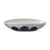 Tag Brushstroke Ceramic Snack Bowl Blue Multi Everyday Dining In White