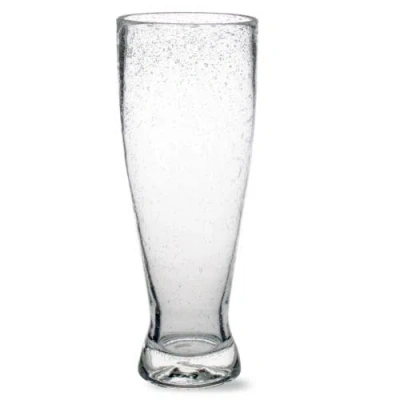 Tag Bubble Glass Pilsner Clear Drinkware For Beer And Beverages In Transparent