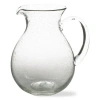 Tag Bubble Glass Pitcher Clear Beverage Server For Everyday Use In Transparent