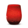 Tag Bubble Glass Stemless Wine Glass Parent In Red