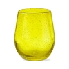 Tag Bubble Glass Stemless Wine Glass Parent In Yellow