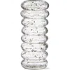 Tag Bubble Pebble Tall Glass Vase Decorative Bouquet Holder Clear In Transparent