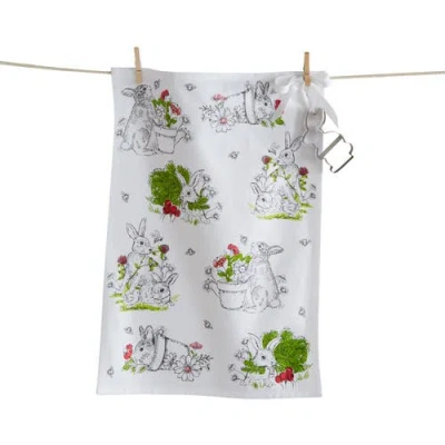 Tag Bunny Dish Towel & Cookie Cutter Set In Multi