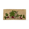 Tag Bunny With Radish Rectangle Indoor Outdoor Welcome Mat Beige In Multi
