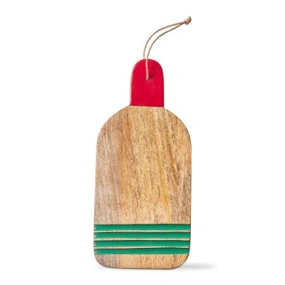 Tag Cabana Stripe Board Small Multi Mango Wood Summer In Brown