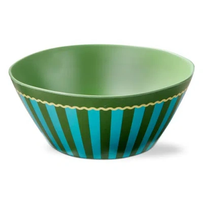 Tag Cabana Stripe Melamine Serving Bowl Multi Melamine Summer In Green