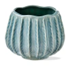 Tag Cala Large Light Blue Ceramic Planter For Summer Decor In Blue