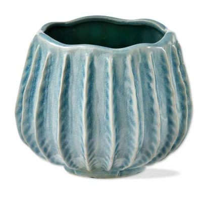 Tag Cala Large Light Blue Ceramic Planter For Summer Decor