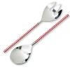Tag Candy Stripe Stainless Steel Serving Fork Red Multi Utensil In Multi