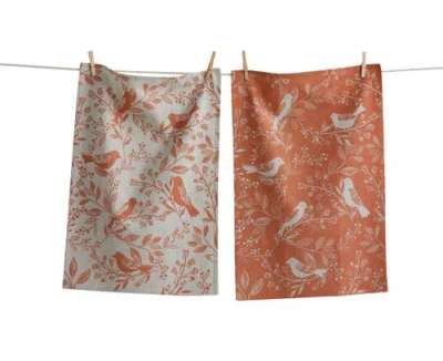 Tag Canyon Print Birds & Vines Dt S/2 Melon Melon Cotton Everyday In Multi