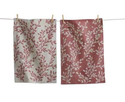 Tag Canyon Print Leafy Vine Dt S/2 Purple Purple Cotton Everyday In Brown