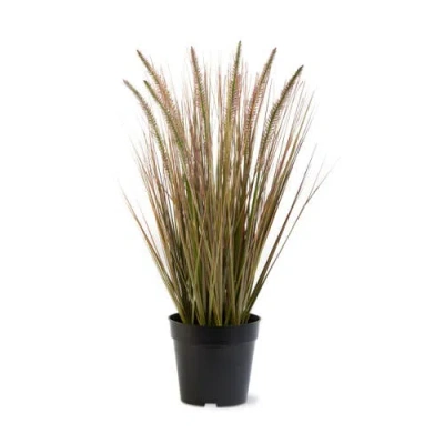 Tag Cattail Grass Artificial Stems And Leaf Sprays Green Multi