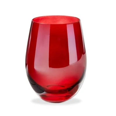 Tag Celebration Stemless Red Wine Glass For Christmas & Bar