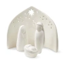 Tag Ceramic Nativity Scene Decorative Holiday Christmas Decor In White