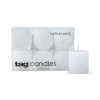 Tag Chapel Basic Unscented Votive Candles Set Of 6 Burn 5 Hours In White