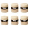 Tag Chapel Ivory Pillar Candles Unscented Drip-free Set Of 6 In Neutral