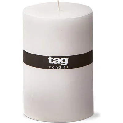 Tag Chapel Paraffin Wax Candle Elegant Home Decor Lighting In White