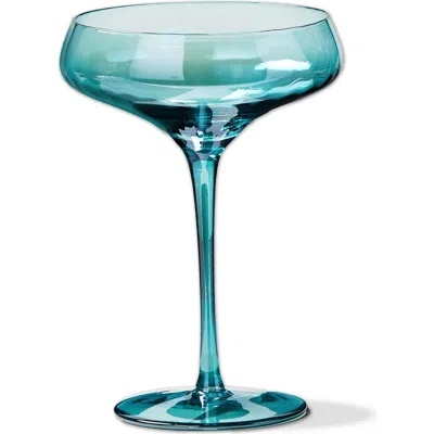 Tag Chelsea Iridescent Coupe Glass Aqua Wine Glasses In Multi
