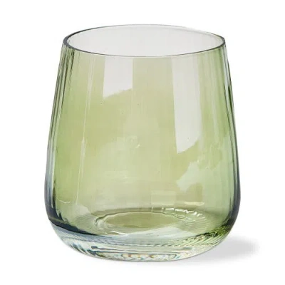 Tag Chelsea Iridescent Stemless Wine Glasses Green 14oz