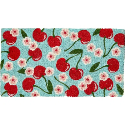 Tag Cherries Coir Mat Multi Coir Summer In Green