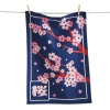 Tag Cherry Blossom Dishtowel Multi Cotton Everyday In Blue