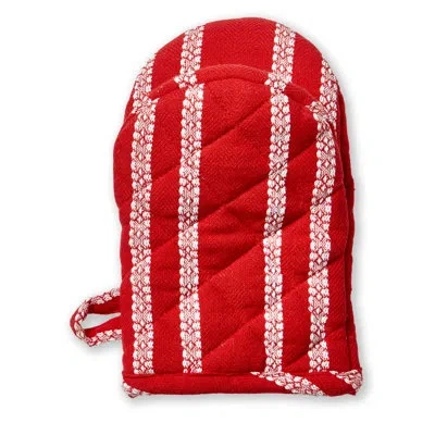 Tag Christmas Enchanting Half Mitt Red Cotton Everyday