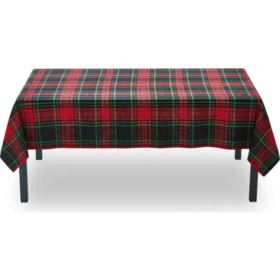 Tag Christmas Plaid Tablecloth In Red