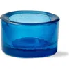 Tag Chunky Light Blue Glass Tealight Holder For Everyday Use In Blue