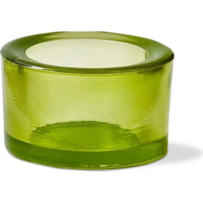 Tag Chunky Light Green Tealight Holder Glass Candle Holder