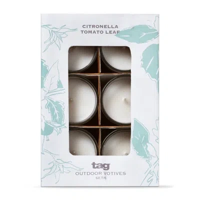 Tag Citro Tomato Lf Gls Votive S/6 In Ivory