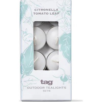 Tag Citro Tomato Scented Tealights Set Of 8 Ivory Wax Candles In White