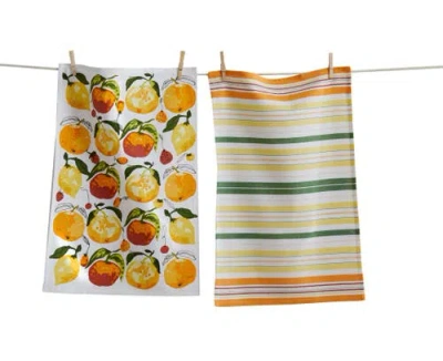 Tag Citrus Fruit Dishtowel S/2 Multi Cotton Everyday