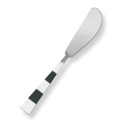 Tag Clark Resin Spreader Serving Utensil Black Multi Stainless Steel Resin 6.5 In Gray