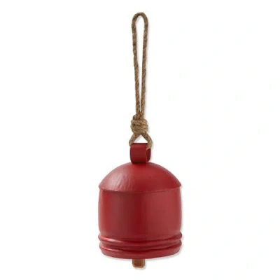 Tag Classic Artisan Red Iron Bell Decorative Holiday Decor