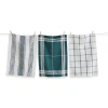 Tag Classic Dark Green Dishtowel Set Of 3 In Multi