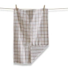 Tag Classic Double Cloth Blush Pink Windowpane Cotton Machine Washable Kitchen Dishtowel 26l X 18w I In Pink