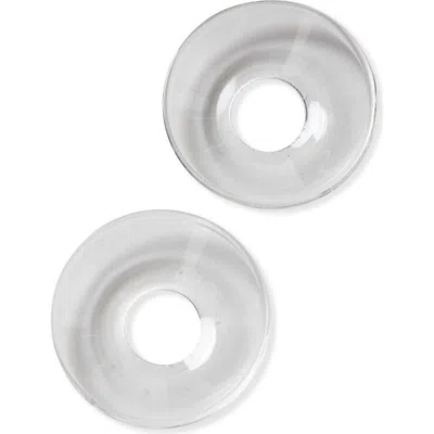Tag Clear Glass Taper Bobeche Candle Holders For Taper Candles In Gray