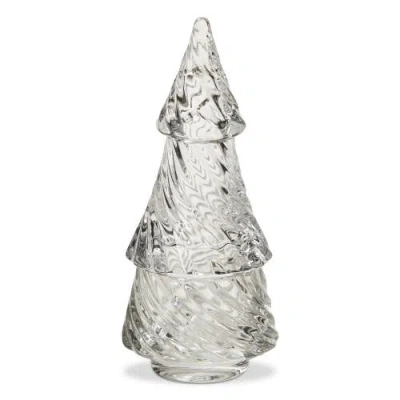 Tag Clear Glass Twist Tree Tealight Holder Elegant Candle Holder In Transparent