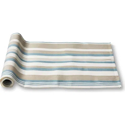 Tag Clearwater Stripe Cotton Table Runner In Multi