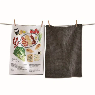 Tag Cobb Salad Dishtowel Set Of 2 In Multi